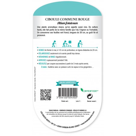 CIBOULE COMMUNE ROUGE CIBOULE COMMUNE ROUGE