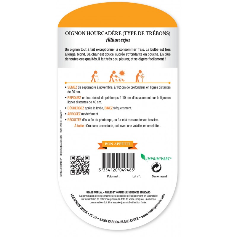 OIGNONS HOURCADERE (TYPE DE TREBONS) CAT3