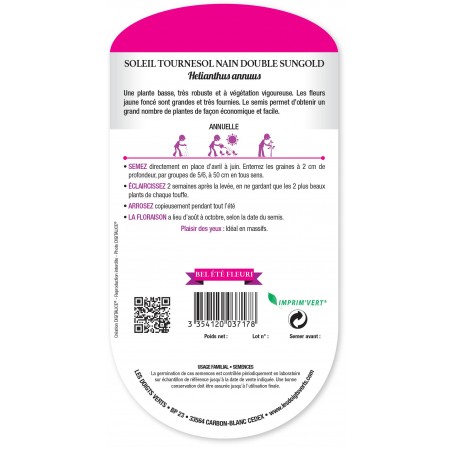 SOLEIL TOURNESOL NAIN DOUBLE SUNGOLD SOLEIL TOURNESOL NAIN DOUBLE SUNGOLD