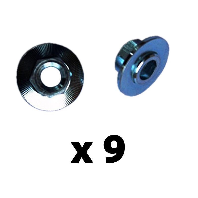 9 Lame Di Ricambio Per Rasaerba Honda Miimo 310/520/3000 - Acciaio Titanio 0.75mm Con Viti Incluse