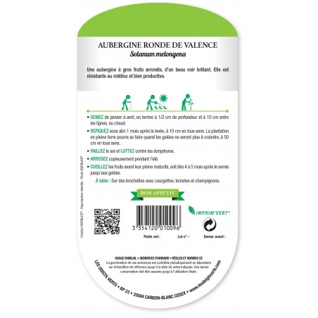 AUBERGINE RONDE DE VALENCE CAT2 AUBERGINE RONDE DE VALENCE CAT2