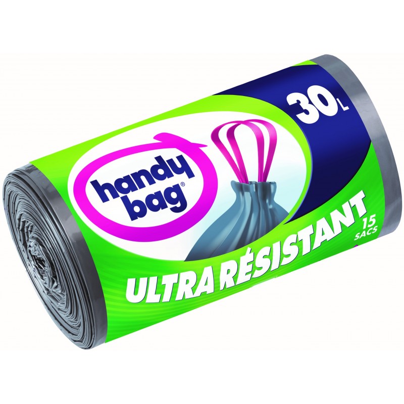 SACS POUBELLE ULTRA RÉSISTANTS 30L X15 - HANDY BAG