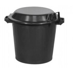 POUBELLE IMMEUBLE 80 L AVEC COUVERCLE CROCHETABLE