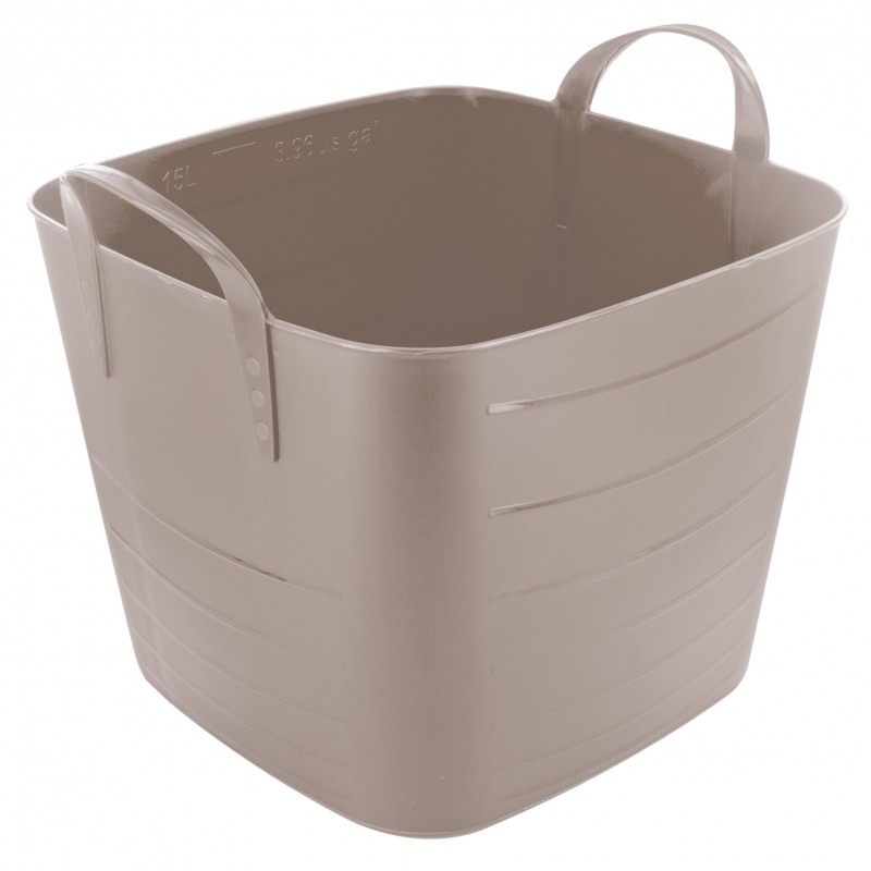 PANIER SOUPLE MENAGE 40 LITRES VERT POMME GRADUE