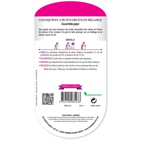 COLOQUINTE A PETITS FRUITS EN MELANGE cat2 COLOQUINTE A PETITS FRUITS EN MELANGE cat2