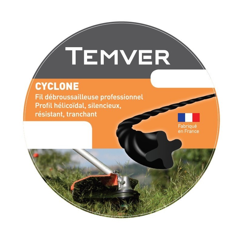 FIL NYLON TEMVER CYCLONE 2.0MM X 15M