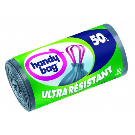 SACS POUBELLE ULTRA RÉSISTANTS 50L X10 - HANDY BAG