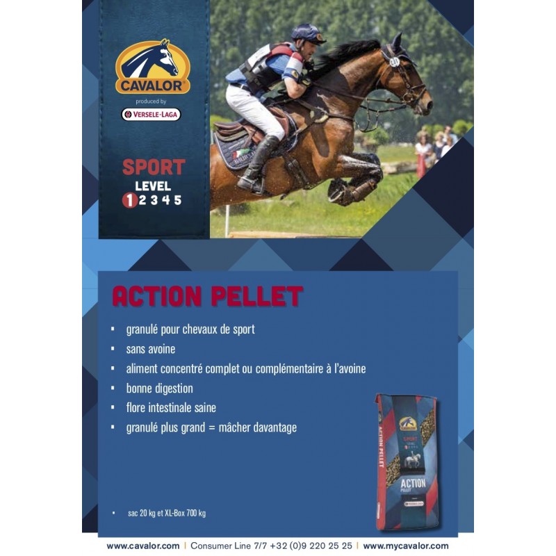 ALIMENT CHEVAL ACTION PELLET 10MM 20KG