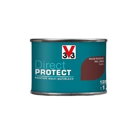 PEINTURE MULTI-MATERIAUX DIRECT PROTECT ROUGE BASQUE SATIN 125ML