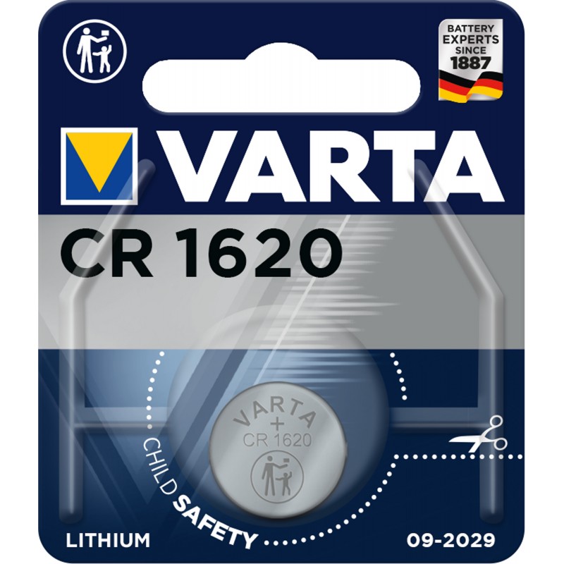 PILE X1 LITHIUM CR1620 3V - VARTA