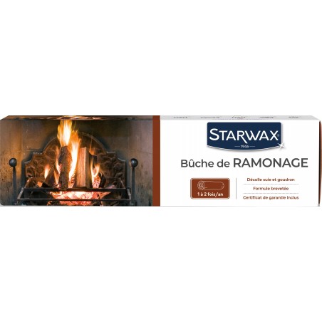 Les produits   Entretien cheminée et poêle - Bûche de ramonage