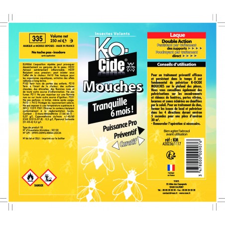 LAQUE ANTI-MOUCHES 250 ML PREVENTIF CURATIF