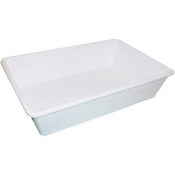 Seau anse plastique blanc 5l - Bac alimentaire