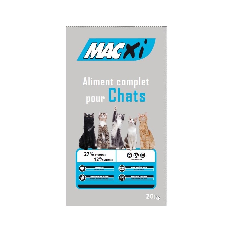 ALIMENT CHAT MACXI COMPLET 27/12 20KG