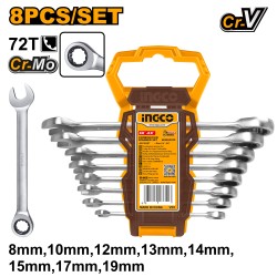 JEU DE 8 CLÉS MIXTES À...