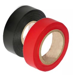 ROULEAUX ADHESIF ROUGE+NOIR X2