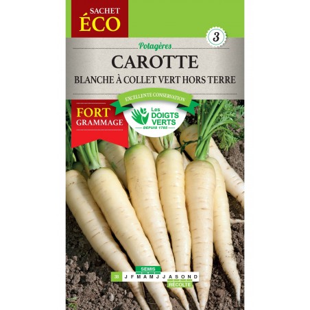 CAROTTE BLANCHE A COLLET VERT HORS TERRE CAT3 CAROTTE BLANCHE A COLLET VERT HORS TERRE CAT3