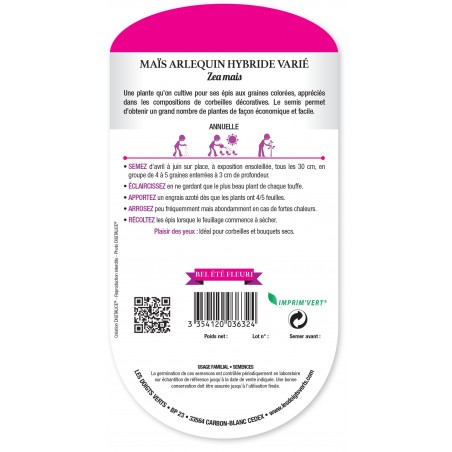 MAIS ARLEQUIN HYBRIDE VARIE cat2 MAIS ARLEQUIN HYBRIDE VARIE cat2