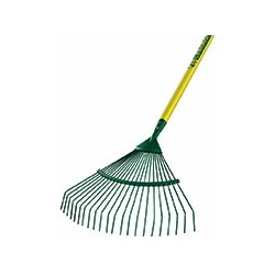 BALAI À GAZON FIL ROND 20 DENTS MANCHE BOIS CERTIFIE PEFC 100%