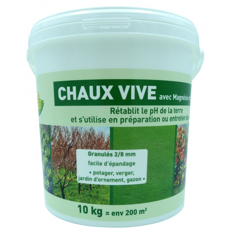 CHAUX VIVE SEAU 10KG 90% CAO + 3 MGO CHAUX VIVE SEAU 10KG 90% CAO + 3 MGO