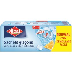 SACHETS GLAÇONS X15 - ALBAL