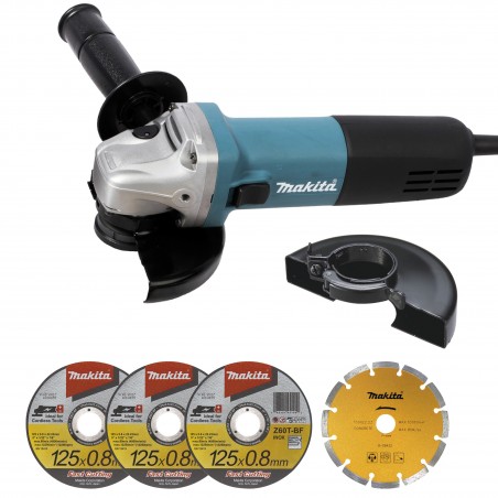 MEULEUSE MAKITA 840W D.125 (KIT D'ACCESSOIRES) MEULEUSE MAKITA 840W D.125 (KIT D'ACCESSOIRES)