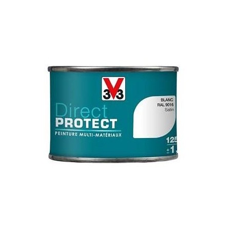 PEINTURE MULTI-MATERIAUX DIRECT PROTECT BLANC SATIN 125ML PEINTURE MULTI-MATERIAUX DIRECT PROTECT BLANC SATIN 125ML
