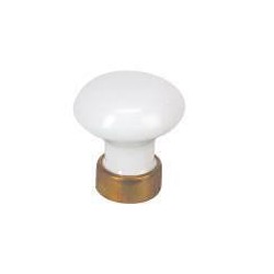 BOUTON D30 PORCELAINE BLANC...