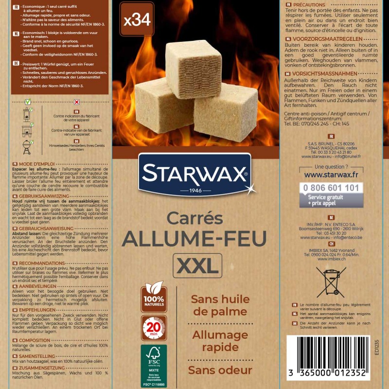 Flamax allume feu (48 cubes)