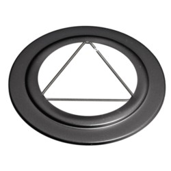 ROSACE EMAIL NOIR Ø80MM -...