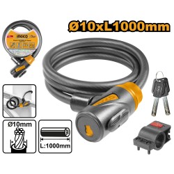 ANTIVOL 1x100CM 2 CLÉS - INGCO