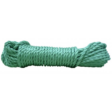 CORDAGE POLYPRO ECO DIAMETRE 12MM 15M VERT