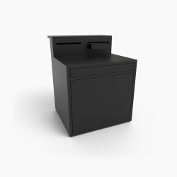 SUPPORT DESSERTE ACIER...