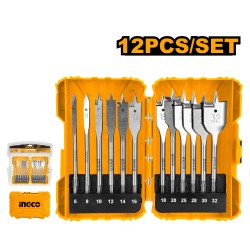 MÈCHES PLATES BOIS X12 - INGCO
