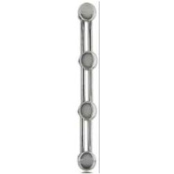 PATERE ACIER CHROME 4 TETES...