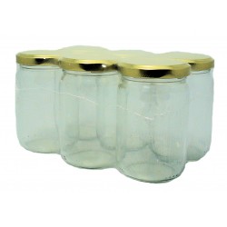 PACK 6 POTS A MIEL 212ML   COUVERCLE DORE