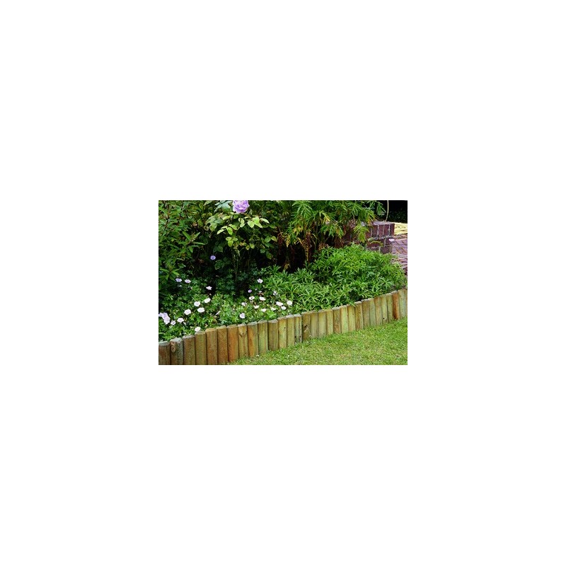 BORDURE BOIS PIN D.7CM H.30CM L 2M