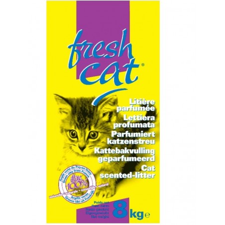 LITIERE CHAT FRESH CAT PARFUMEE GRANULES 8KG