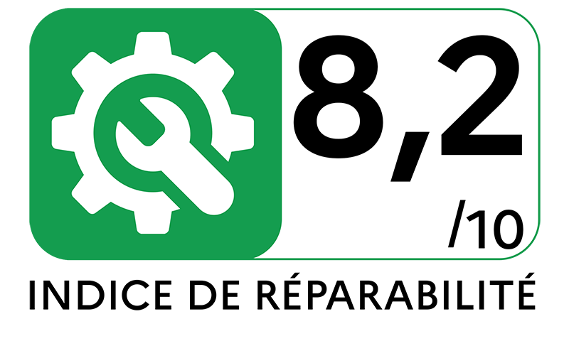 Indice de réparabilité : 8-2