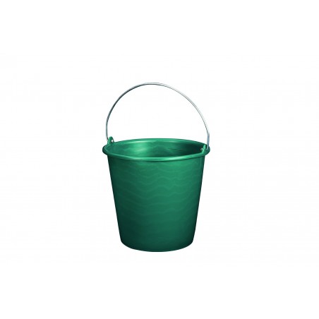 Seau rond en plastique vert 10 Litres JANTEX