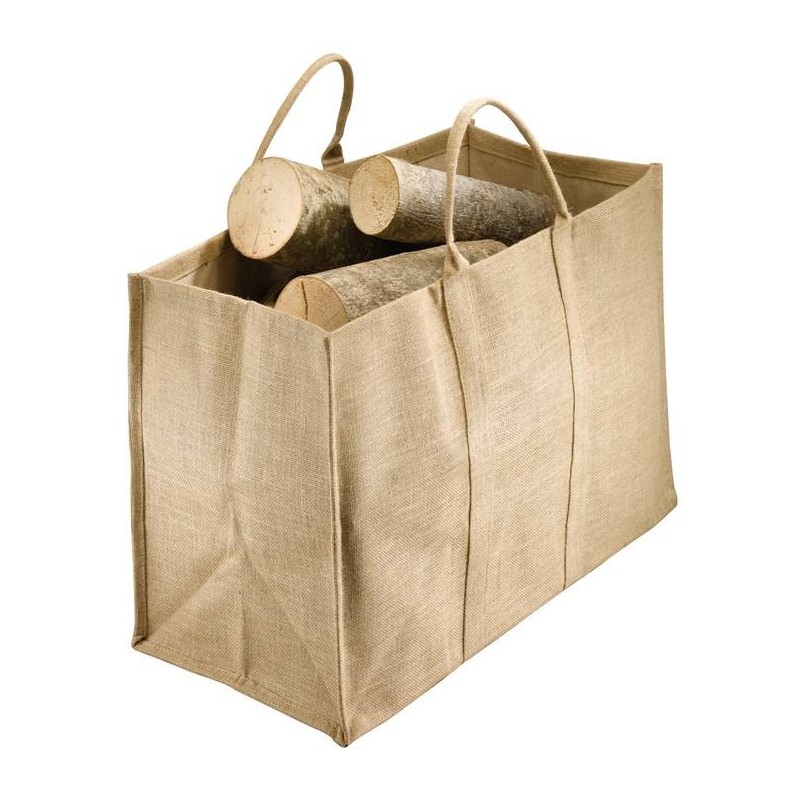 SAC À BÛCHES TOILE DE JUTE 72L / 100KG SAC À BÛCHES TOILE DE JUTE 72L / 100KG