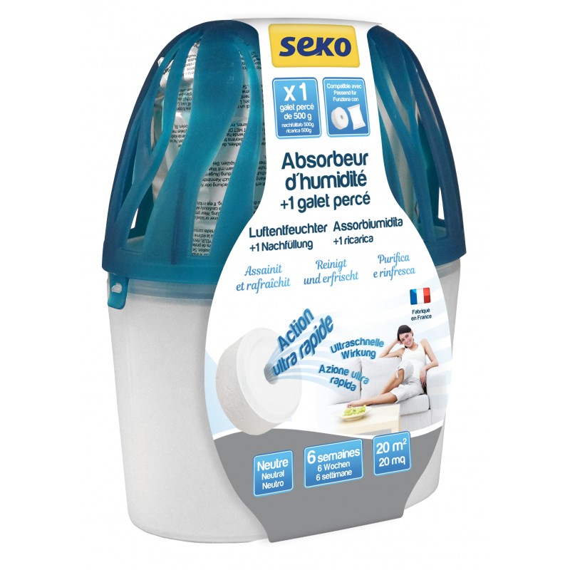 2 x absorbeurs d'humidité / extracteurs d'humidité - 1800 ml - Absorbeur d' humidité 