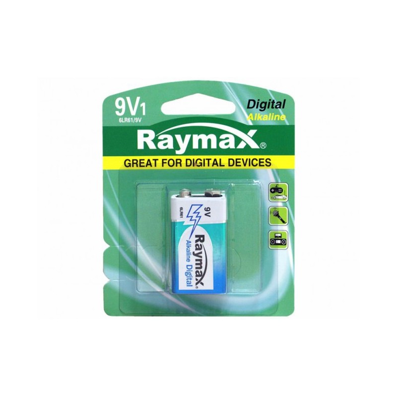 PILE RAYMAX DIGITAL 6LR61 9V X1