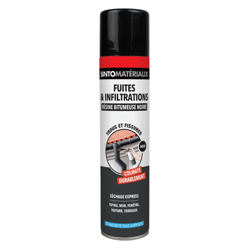 RESINE BITUMEUSE NOIRE FUITES ET INFILTRATIONS 300ML - SINTOMATERIAUX