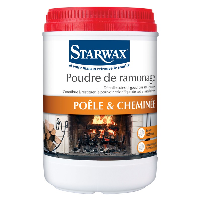 POUDRE DE RAMONAGE POÊLE/CHEMINÉE 1KG - STARWAX