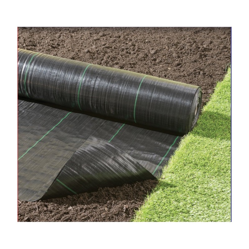 TOILE DE PAILLAGE 1.05X100M NOIR/VERT - MACXI JARDIN