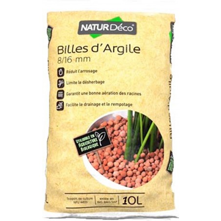 Billes d'argile professionnelle 10l