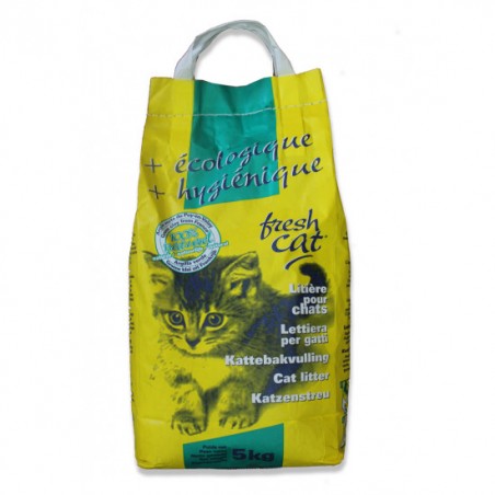 LITIÈRE MINÉRALE FRESH CAT 5KG - ARGILE DU VELAY