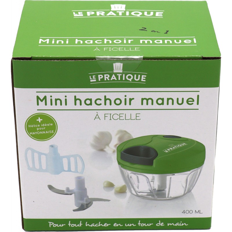 mini hachoir manuel, hachoir viande 3 lames 400ml, coupe oignon/coupe ail,  mini mixeur coupe legumes multifonctions de Terre,Machine