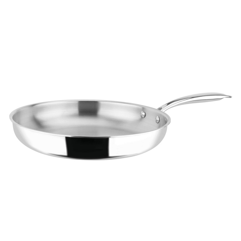 Poêle wok ø 360 mm pour wok à induction en acier inox